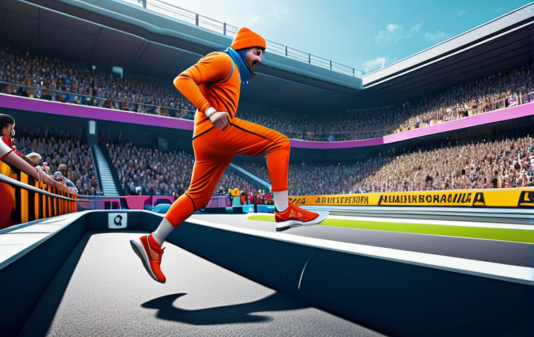 **

"A skilled Tales Runner character executing a perfect parkour move in a vibrant, fantasy-themed race track, fully clothed in a stylish, sporty outfit, emphasizing speed and agility. Background includes cheering crowds and challenging obstacles. Safe for work, appropriate content, family-friendly, professional digital art, perfect anatomy, dynamic pose."

**